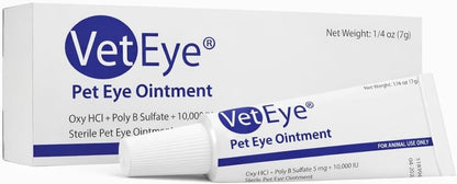 Sterile ophthalmic ointment for livestock including cattle horses and sheep