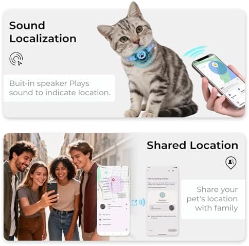 No subscription pet finder device demonstrating compact button battery compartment design