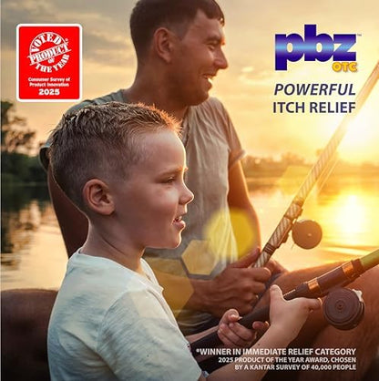 PBZ OTC family friendly steroid free anti itch cream label details