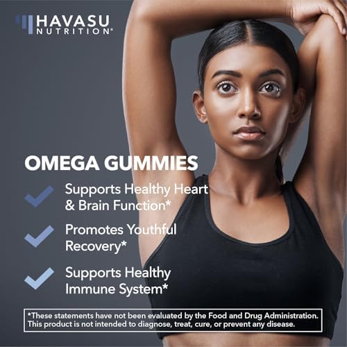 Havasu Nutrition vegan omega gummies close up texture view