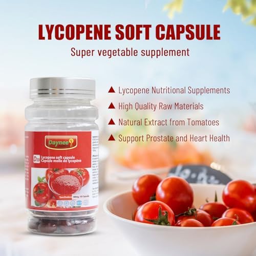 AIHIYO tomato extract 500mg capsules nutritional facts label clear view