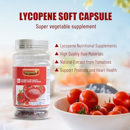 AIHIYO tomato extract 500mg capsules nutritional facts label clear view