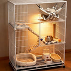 Oineedu double decker hanging bed angled view