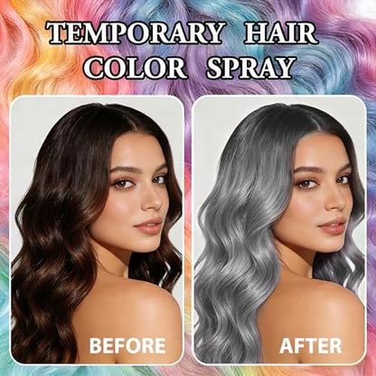 Hiesgie 150ml silver hair spray bottle lifestyle shot