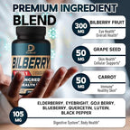 DEDICAD eye health formula packaging detailing the ninety thousand two hundred sixty milligram equivalent antioxidant blend.