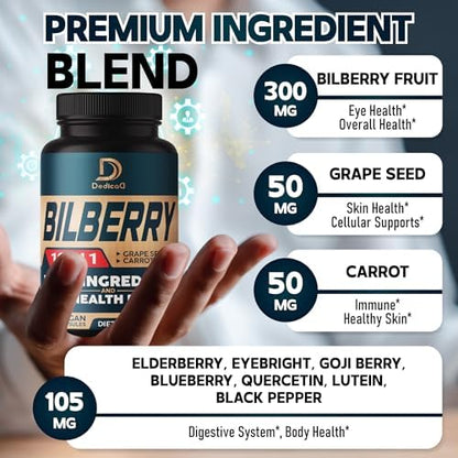 DEDICAD eye health formula packaging detailing the ninety thousand two hundred sixty milligram equivalent antioxidant blend.