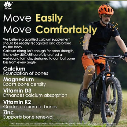 Authentic Lilicare USA imported calcium supplement bottle