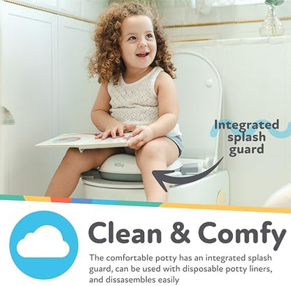 Nuby On-The-Go Portable Potty Seat - Travel Toilet Seat for Boys and Girls 18+ Months - Includes Storage Bag and Disposable Potty Liners - Toddler Travel Essentials - Toddler Potty Training Toilet - Image 6