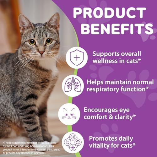 Chicken flavored lysine drops for cats in amber glass bottle