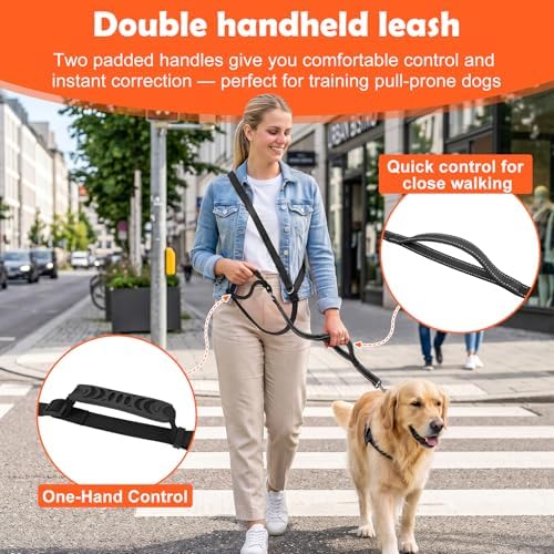 XiaZ adjustable waist belt lead for medium and large dogs