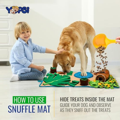 Yopsi dog digging toy slow feeder usage