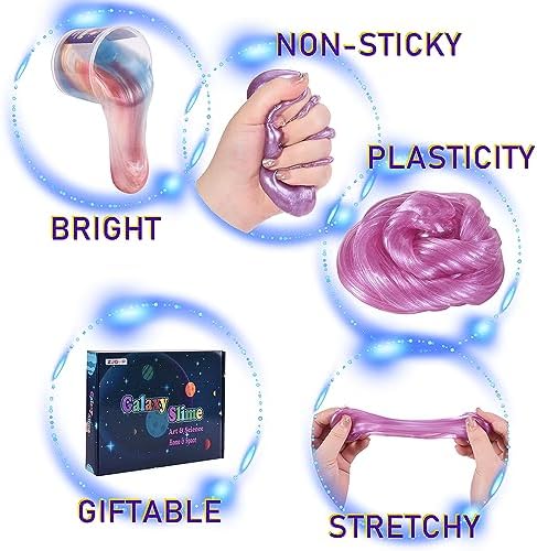Bulk assortment of 30 individual galaxy slime jars for kids birthday return gifts