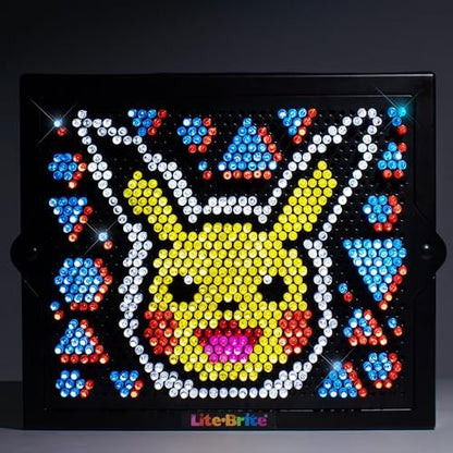Detailed view of 1000 colorful mini pegs for Lite Brite