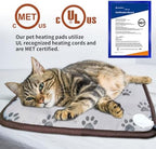 Waterproof PVC inner layer of the GOLOPET large breed dog heating pad being wiped clean.