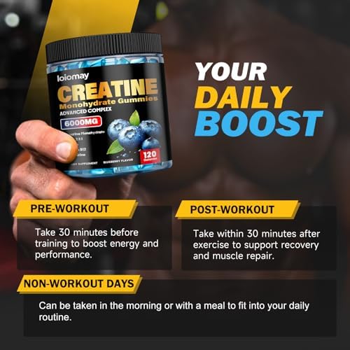 Vegan creatine monohydrate gummies for pre-workout