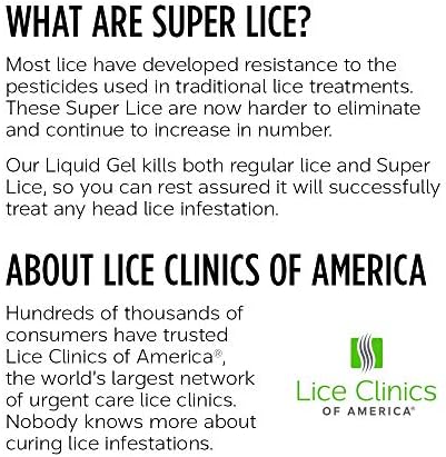 Lice Clinics of America liquid gel bottle showing 5.25 ounce size
