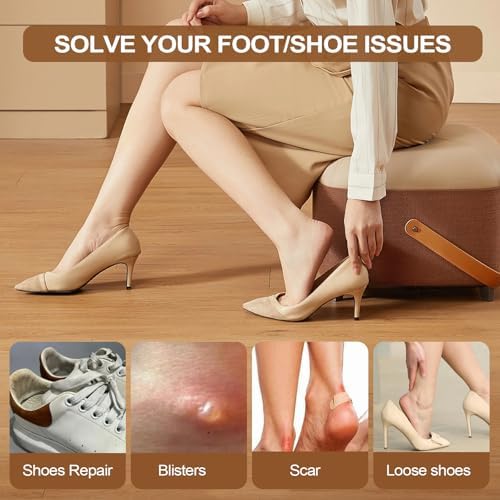 Six pairs of black heel protectors for men and women's footwear