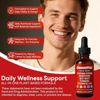 Side profile of Pucges multi herbal cayenne supplement for natural energy boost