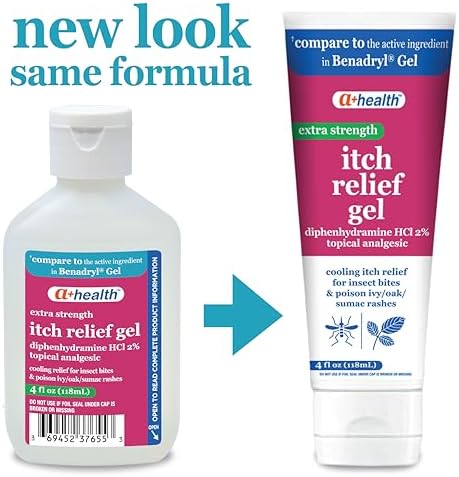 A+Health topical analgesic gel packaging showing active ingredients and US origin