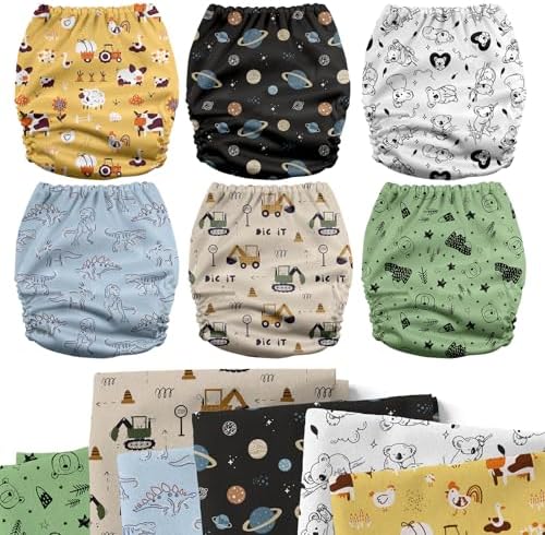 Front view of Mama Koala 3.0 cloth diaper with adjustable snaps