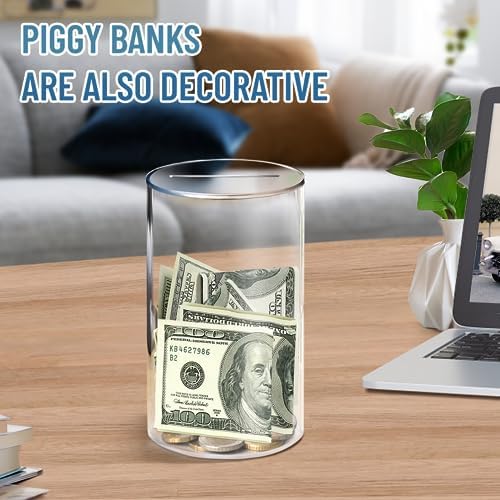 Hizgo kids and adults unopenable money saving jar on a desk