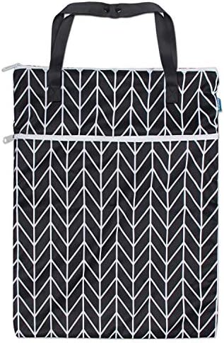 Teamoy wet dry bag showing dual compartments for organization