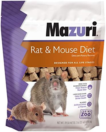 Mazuri vegetarian rodent pellet blocks nutritional complete pet diet close up