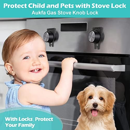 Transparent stove knob lock for child proofing kitchen