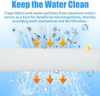 AQUANEAT mechanical and biological filtration sponge pads expansion demonstration