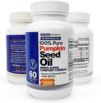 Verified Nutrition Pure Pumpkin Seed Oil 60 Softgels front bottle view