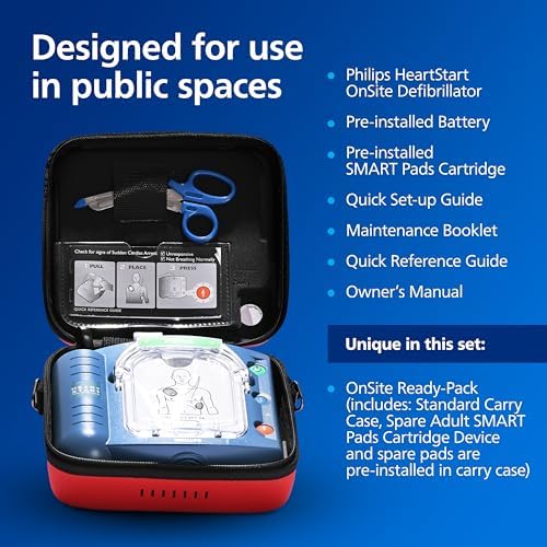 Close up of Philips HeartStart M5066A-R01 interface showing the green handle and status indicator.