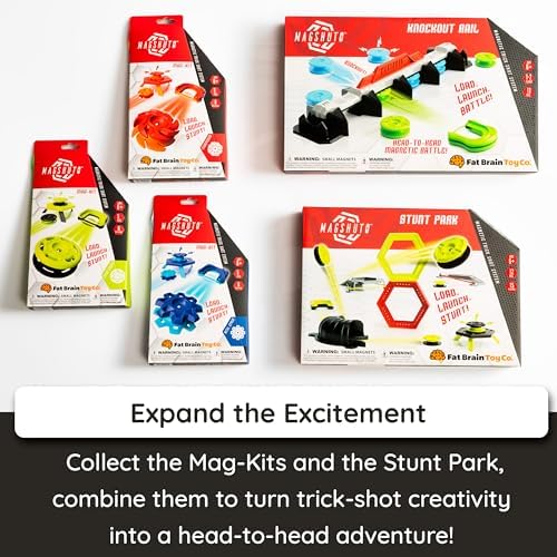 Children playing with Magshuto trick shot system