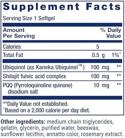 Life Extension CoQ10 softgels close up view