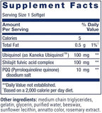 Life Extension CoQ10 softgels close up view