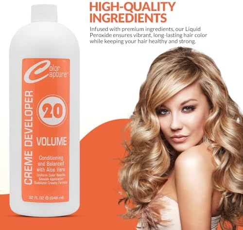 Professional hair color developer for grey coverage