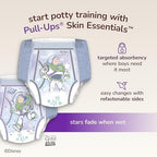 Huggies Pull-Ups Skin Essentials size 2T-3T 60 count box side panel