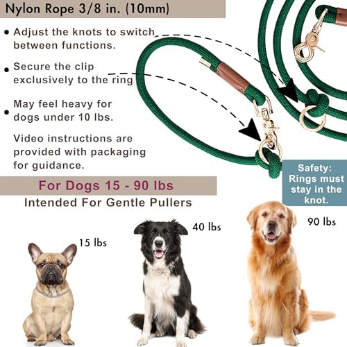 Detailed view of the 10mm thick nylon rope construction