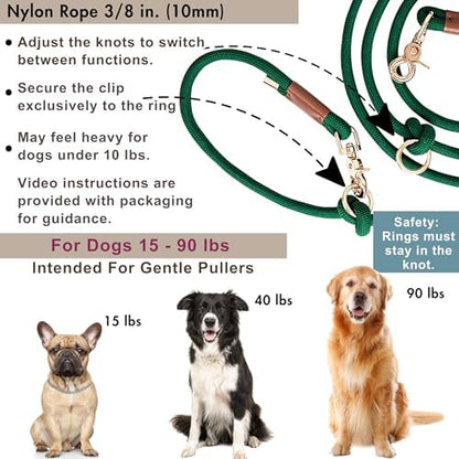 Detailed view of the 10mm thick nylon rope construction