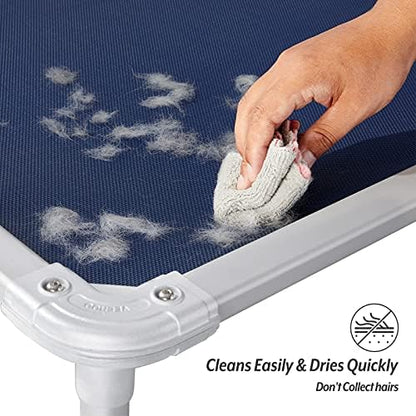 Veehoo cooling mesh dog bed cover large size side perspective