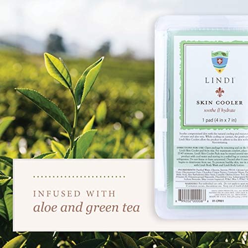 Reusable Lindi Skin hydrogel dressing for soothing skin inflammation.