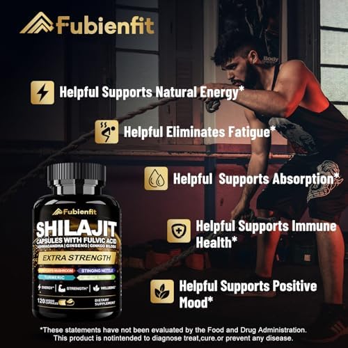 Fubienfit pure Himalayan organic shilajit veggie capsules for natural energy boost