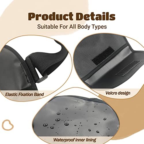 Waterproof ostomy pouch cover for men and women showing back opening