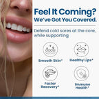 Clear Probiotics Lysine Cold Sore Treatment capsule visual representation