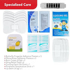 Water resistant exterior of the Swiss Safe kids safety kit showing durability.