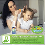 Instructions for using Schooltime lice removal kit