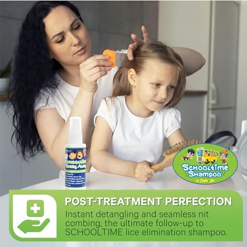 Instructions for using Schooltime lice removal kit