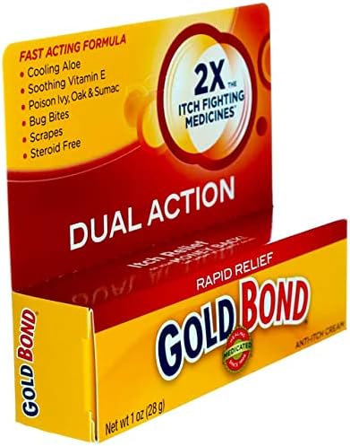 Gold Bond Medicated Anti Itch Cream tubes for rash and bite relief