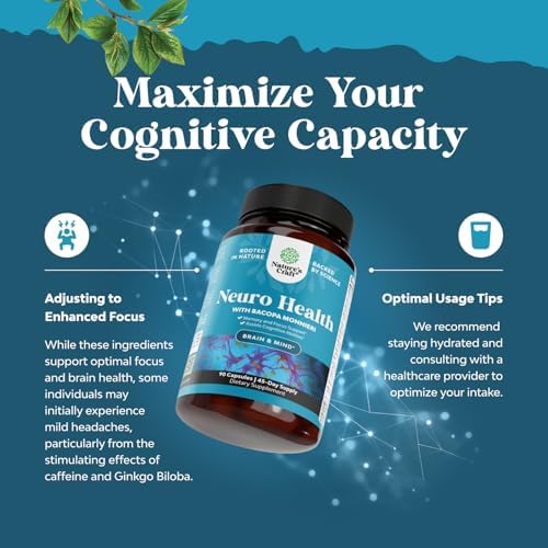 Authentic USA imported 12-in-1 cognitive complex capsules for reducing brain fog and mental fatigue