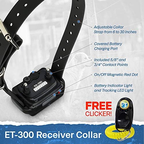 Educator ET-300 Mini E-Collar showing the night tracking light feature