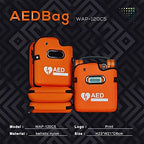 High visibility orange emergency instrument container for Cardiac Science G5